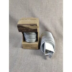 allen+roth 1"-1.25 In. 10 curtain ring clips satin nickel